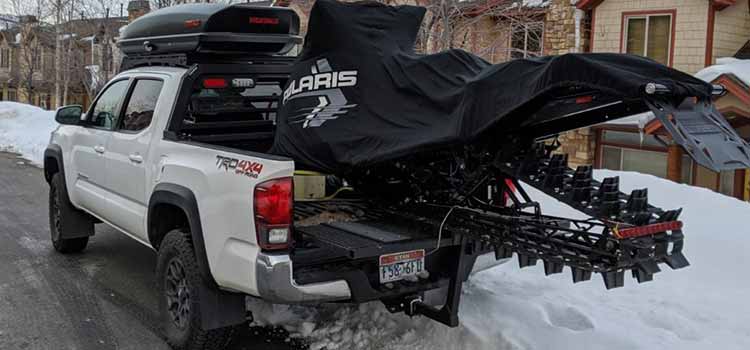 How to load a Snowmobile in a Truck Bed – Step by Step